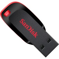SanDisk Cruzer Blade unità flash USB 16 GB USB tipo A 2.0 Nero, Rosso Nero, 16 GB, USB tipo A, 2.0, Senza coperchio, 2,5 g, Nero, Rosso