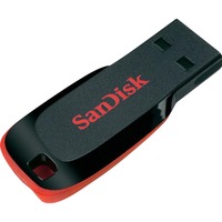 SanDisk Cruzer Blade unità flash USB 32 GB USB tipo A 2.0 Nero, Rosso Nero, 32 GB, USB tipo A, 2.0, Senza coperchio, 2,5 g, Nero, Rosso