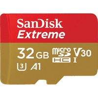 SanDisk Extreme 32 GB MicroSDXC UHS-I Classe 10 32 GB, MicroSDXC, Classe 10, UHS-I, 100 MB/s, 90 MB/s