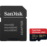 SanDisk Extreme Pro MicroSD 32 GB MicroSDHC, Scheda di memoria 32 GB, MicroSDHC, Classe 10, UHS-I, 100 MB/s, 90 MB/s