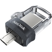 Image of Ultra Dual m3.0 unità flash USB 128 GB USB Type-A / Micro-USB 3.2 Gen 1 (3.1 Gen 1) Nero, Argento, Trasparente