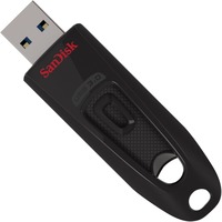 SanDisk Ultra unità flash USB 16 GB USB tipo A 3.2 Gen 1 (3.1 Gen 1) Nero Nero/Rosso, 16 GB, USB tipo A, 3.2 Gen 1 (3.1 Gen 1), 100 MB/s, Lamina di scorrimento, Nero