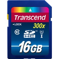 Transcend 16GB SDHC Class 10 UHS-I NAND Classe 10 blu, 16 GB, SDHC, Classe 10, NAND, 90 MB/s, Class 1 (U1)