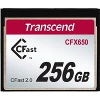 Transcend CFX650 256 GB CFast 2.0 MLC 256 GB, CFast 2.0, MLC, 510 MB/s, 370 MB/s, Nero