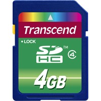 Transcend TS4GSDHC4 memoria flash 4 GB SDHC 4 GB, SDHC, Nero