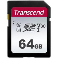 Transcend TS64GSDC300S memoria flash 64 GB SDXC NAND Classe 10 Nero, 64 GB, SDXC, Classe 10, NAND, 95 MB/s, 40 MB/s
