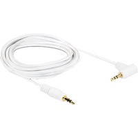 DeLOCK 2m 3.5mm M/M cavo audio Bianco bianco, 3.5mm, Maschio, 3.5mm, Maschio, 2 m, Bianco