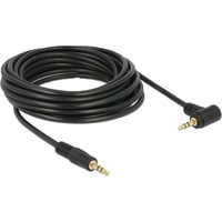 DeLOCK 5m 3.5mm M/M cavo audio Nero Nero, 3.5mm, Maschio, 3.5mm, Maschio, 5 m, Nero