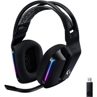 Logitech G733 Cuffia Padiglione auricolare Nero, Cuffia da gioco Nero, Cuffia, Padiglione auricolare, Giocare, Nero, Stereofonico, Manopola