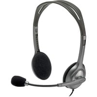 Logitech H111 Auricolare Cablato A Padiglione Ufficio Grigio grigio, Cablato, Ufficio, 20 - 20000 Hz, 74 g, Auricolare, Grigio