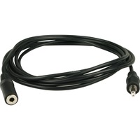 goobay 7000937 cavo audio 3 m 3.5mm Nero, Cavo di prolunga Nero, 3.5mm, Maschio, 3.5mm, Maschio, 3 m, Nero