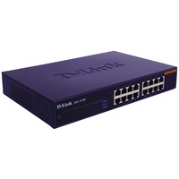 D-Link DES-1016D/E switch di rete Non gestito, Interruttore Nero, Non gestito, Full duplex