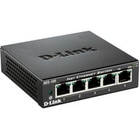 D-Link DES-105 Non gestito L2 Nero, Interruttore Nero, Non gestito, L2, Full duplex