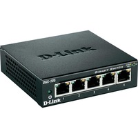 D-Link DGS-105 Non gestito L2 Gigabit Ethernet (10/100/1000) Nero Nero, Non gestito, L2, Gigabit Ethernet (10/100/1000), Full duplex