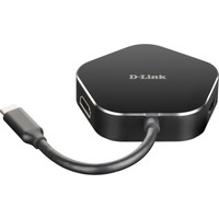 D-Link DUB-M420 replicatore di porte e docking station per notebook Cablato Thunderbolt 3 Nero, Argento, Hub USB Nero/Argento, Cablato, Thunderbolt 3, 60 W, Nero, Argento, 5 Gbit/s, 4096 x 2160 Pixel