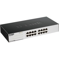 D-Link GO-SW-16G Non gestito L2 Gigabit Ethernet (10/100/1000) 1U Nero, Interruttore Nero, Non gestito, L2, Gigabit Ethernet (10/100/1000), Full duplex, Montaggio rack, 1U