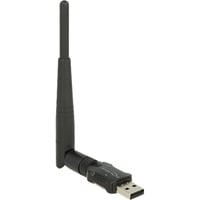 DeLOCK 12462 scheda di rete e adattatore WLAN 433 Mbit/s, Adattatore Wi-Fi Nero, Wireless, USB, WLAN, Wi-Fi 5 (802.11ac), 433 Mbit/s, Nero