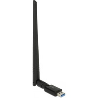 DeLOCK 12535 scheda di rete e adattatore RF Wireless Nero, Wireless, USB, RF Wireless, Wi-Fi 5 (802.11ac), Nero