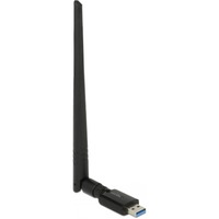 DeLOCK 12535 scheda di rete e adattatore RF Wireless, Antenna Nero, Wireless, USB, RF Wireless, Wi-Fi 5 (802.11ac), Nero
