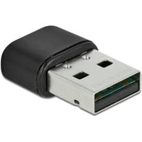 DeLOCK 61000 scheda di rete e adattatore WLAN 433 Mbit/s, Adattatore Bluetooth Con cavo e senza cavo, USB, WLAN, 433 Mbit/s, Nero