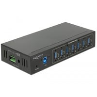 DeLOCK 63311 hub di interfaccia USB 3.2 Gen 1 (3.1 Gen 1) Type-B 5000 Mbit/s Nero, Hub USB Nero, USB 3.2 Gen 1 (3.1 Gen 1) Type-B, USB 3.2 Gen 1 (3.1 Gen 1) Type-A, 5000 Mbit/s, Nero, Metallo, dC