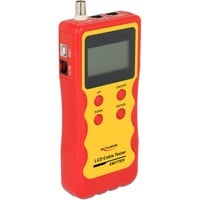 DeLOCK 86108 tester per cavo di rete Giallo, Rosso rosso, 9 V, 80 mm, 32 mm, 185 mm, 1 pz