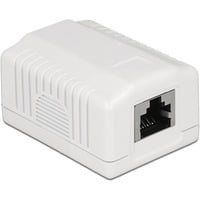 DeLOCK 86196 presa energia RJ-45 Bianco, Scatola di giunzione bianco, RJ-45, Bianco, TIA-568A/B, 39 mm, 54 mm, 29,5 mm