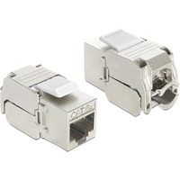 DeLOCK 86205 modulo Keystone, Modulo di Keystone Metallico, RJ45, LSA, 16 mm, 37,8 mm, 21,9 mm
