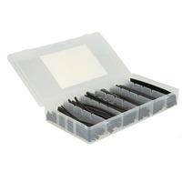DeLOCK 86271 isolamento dei cavi Nero 100 pezzo(i), Tubazione degli strizzacervelli di calore Nero, Nero, 100 pezzo(i)