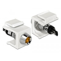 DeLOCK 86449 cavo di collegamento Keystone LED Nero, Acciaio inossidabile, Bianco, Giallo, Modulo di Keystone bianco, Keystone LED, Nero, Acciaio inossidabile, Bianco, Giallo, 6 DC, 3 A, 16,3 mm, 29 mm