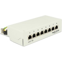 DeLOCK 87289 pezzo di pannello, Patch Panel grigio, Cat6a, Grigio, 160,3 mm, 44,2 mm, 108 mm, Scatola