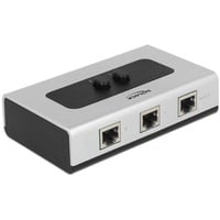 DeLOCK 87673 hub di interfaccia 1000 Mbit/s Nero, Grigio, Interruttore grigio/Nero, RJ-45, 1000 Mbit/s, Nero, Grigio, Plastica, 68 mm, 112 mm