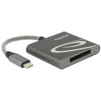 DeLOCK 91746 lettore di schede USB 3.2 Gen 1 (3.1 Gen 1) Type-C Antracite grigio, CFast 2.0, XQD, Antracite, 5000 Mbit/s, Alluminio, Mac OS 10.9 Windows 7 32-bit Windows 7 64-bit Windows 8.1 32-bit Windows 8.1 64-bit Windows 10..., USB 3.2 Gen 1 (3.1 Gen 1) Type-C