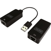 Digitus Prolunga USB, USB 2.0, Estensione USB Nero, USB 2.0, 200 mm, 105 mm, 220 mm, 37 mm, 5 - 45 °C, 0 - 45 °C