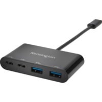 Kensington Hub USB-C a 4 porte CH1000 Nero, USB 3.2 Gen 1 (3.1 Gen 1) Type-C, USB 3.2 Gen 1 (3.1 Gen 1) Type-A, USB 3.2 Gen 1 (3.1 Gen 1) Type-C, 5000 Mbit/s, Nero, Windows 10, Windows 10 Education, Windows 10 Education x64, Windows 10 Enterprise, Windows 10..., Mac OS X 10.10 Yosemite