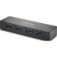 Kensington Hub a 4 porte USB 3.0 con funzionalità di ricarica UH4000C, Hub USB USB 3.2 Gen 1 (3.1 Gen 1) Micro-B, USB 3.2 Gen 1 (3.1 Gen 1) Type-A, 5000 Mbit/s, Nero, Apple iPad 4, iPad Air, iPad mini, Windows 7, Windows 7 Enterprise, Windows 7 Enterprise x64, Windows 7 Home Basic, Windows 7 Home...