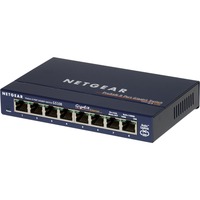 Netgear GS108GE switch di rete Non gestito Gigabit Ethernet (10/100/1000) Blu blu, Non gestito, Gigabit Ethernet (10/100/1000), Full duplex, Vendita al dettaglio