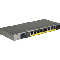 Netgear GS108LP Non gestito Gigabit Ethernet (10/100/1000) Supporto Power over Ethernet (PoE) 1U Nero, Grigio Non gestito, Gigabit Ethernet (10/100/1000), Supporto Power over Ethernet (PoE), Montaggio rack, 1U, Montabile a parete