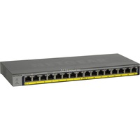 Netgear GS116LP Non gestito Gigabit Ethernet (10/100/1000) Supporto Power over Ethernet (PoE) Nero Non gestito, Gigabit Ethernet (10/100/1000), Supporto Power over Ethernet (PoE), Montaggio rack