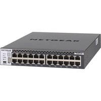 Netgear M4300-24X Gestito L3 10G Ethernet (100/1000/10000) 1U Nero, Interruttore Gestito, L3, 10G Ethernet (100/1000/10000), Montaggio rack, 1U