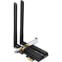 TP-Link Archer TX50E Interno WLAN / Bluetooth 2402 Mbit/s Interno, Wireless, PCI Express, WLAN / Bluetooth, 2402 Mbit/s, Nero, Metallico