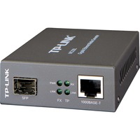 TP-Link Media Converter Gigabit Ethernet (LC,multi/single-mode), Convertitore grigio, multi/single-mode), 1000 Mbit/s, IEEE 802.1ab, IEEE 802.3i, IEEE 802.3u, IEEE 802.3z, Gigabit Ethernet, 1000 Mbit/s, UTP 5e, 5, SFP