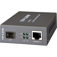 TP-Link Omada MC220L convertitore multimediale di rete 1000 Mbit/s Modalità multipla, Modalità singola Nero grigio, 1000 Mbit/s, IEEE 802.3ab, IEEE 802.3x, IEEE 802.3z, Gigabit Ethernet, 10,100,1000 Mbit/s, Full, Half, Cat5, Cat5e, Cat6