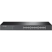 TP-Link TL-SF1024 Non gestito Fast Ethernet (10/100) 1U Grigio, Interruttore Nero, Non gestito, Fast Ethernet (10/100), Full duplex, Montaggio rack, 1U