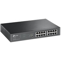 TP-Link TL-SG1016PE Gestito L2 Gigabit Ethernet (10/100/1000) Supporto Power over Ethernet (PoE) 1U Nero, Interruttore Nero, Gestito, L2, Gigabit Ethernet (10/100/1000), Supporto Power over Ethernet (PoE), Montaggio rack, 1U
