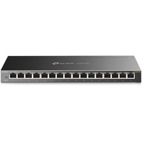 TP-Link TL-SG116E Non gestito L2 Gigabit Ethernet (10/100/1000) Nero, Interruttore Nero, Non gestito, L2, Gigabit Ethernet (10/100/1000), Full duplex