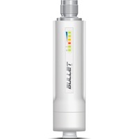 Ubiquiti BM2HP 100 Mbit/s Bianco Supporto Power over Ethernet (PoE), Antenna Inox, 100 Mbit/s, 10,100 Mbit/s, 2.4 GHz, IEEE 802.11b, IEEE 802.11g, IEEE 802.11n, IEEE 802.3, IEEE 802.3u, 50000 m, 28 dBmW