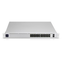 Ubiquiti UniFi Pro 24-Port PoE Gestito L2/L3 Gigabit Ethernet (10/100/1000) Supporto Power over Ethernet (PoE) 1U Argento, Interruttore grigio, Gestito, L2/L3, Gigabit Ethernet (10/100/1000), Supporto Power over Ethernet (PoE), Montaggio rack, 1U
