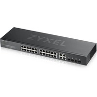 Zyxel GS1920-24V2 Gestito Gigabit Ethernet (10/100/1000) Nero Nero, Gestito, Gigabit Ethernet (10/100/1000), Montaggio rack