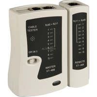 goobay 68856 tester per cavo di rete Bianco, Strumento di misura beige/Nero, 105 mm, 29 mm, 100 mm, 180 g